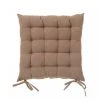 Wadiga Housses De Chaises Et Galettes De Chaises Coussin De Chaise Carré Marron - 40x40x7cm