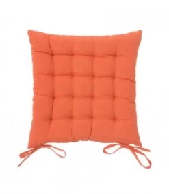 Wadiga Housses De Chaises Et Galettes De Chaises Coussin De Chaise Carré Orange 40x40