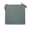 Home Maison Housses De Chaises Et Galettes De Chaises Galette De Chaise Carré En Fibre Synthétique Gris 40x40