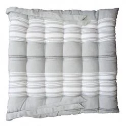 Sud Etoffe Housses De Chaises Et Galettes De Chaises Galette De Chaise En Coton Gris 40