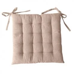 Home Maison Housses De Chaises Et Galettes De Chaises Galette De Chaise En Coton Recyclé Coton Naturel 38 X 38