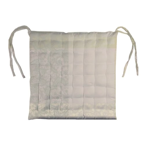 Garnier Thiebaut Housses De Chaises Et Galettes De Chaises Galette De Chaise Enduit Imperméable Beige 38X38