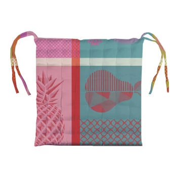 Garnier Thiebaut Housses De Chaises Et Galettes De Chaises Galette De Chaise Enduit Imperméable Vert 38X38 – Image 5