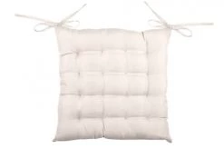 Home Maison Housses De Chaises Et Galettes De Chaises Galette De Chaise Unie En 16 Points Polyester Lin 40 X 40