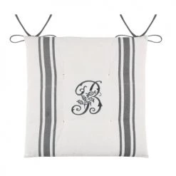 Lovely Casa Housses De Chaises Et Galettes De Chaises Galettes De Chaise 4 Points Coton 40x40cm - Lot De 4