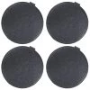 Magma Housses De Chaises Et Galettes De Chaises Galettes De Chaise Anthracite Chiné Imitation Feutre- Lot De 4 -Ø 35cm