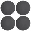 Magma Housses De Chaises Et Galettes De Chaises Galettes De Chaise Anthracite Imitation Feutre - Lot De 4 - Ø 35cm
