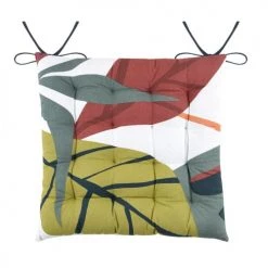 Lovely Casa Housses De Chaises Et Galettes De Chaises Galettes De Chaise Coton 16 Points 40x40cm - Lot De 4