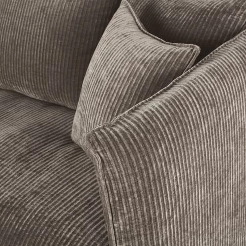 Maisons Du Monde Housses De Canapé Housse De Canapé 2 Places En Velours Côtelé Marron écorce – Image 3