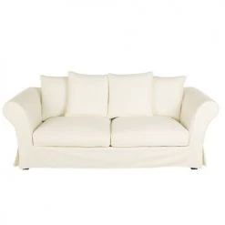 Maisons Du Monde Housses De Canapé Housse De Canapé Convertible 3/4 Places (matelas 12 Cm) Ivoire