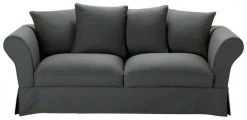 Maisons Du Monde Housses De Canapé Housse De Canapé Fixe Et Convertible 3/4 Places (matelas 6 Cm) Gris Ardoise