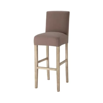 Maisons Du Monde Housses De Chaises Et Galettes De Chaises Housse De Chaise De Bar En Coton Taupe – Image 4