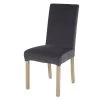 Maisons Du Monde Housses De Chaises Et Galettes De Chaises Housse De Chaise En Coton Gris Anthracite, OEKO-TEX®