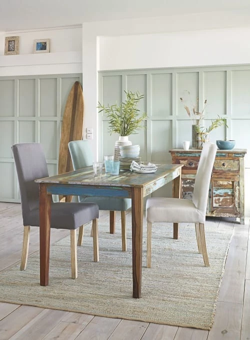 Maisons Du Monde Housses De Chaises Et Galettes De Chaises Housse De Chaise En Lin Lavé Grise – Image 4