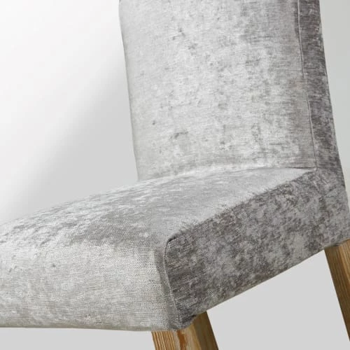 Maisons Du Monde Housses De Chaises Et Galettes De Chaises Housse De Chaise En Velours Bleu Iceberg – Image 4