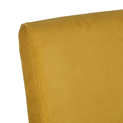 Maisons Du Monde Housses De Chaises Et Galettes De Chaises Housse De Chaise En Velours Jaune Moutarde, OEKO-TEX® – Image 4