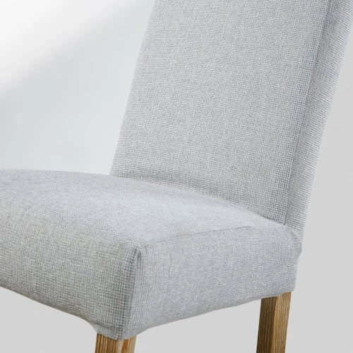 Maisons Du Monde Housses De Chaises Et Galettes De Chaises Housse De Chaise Gris Perle – Image 4