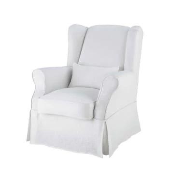 Maisons Du Monde Housses De Fauteuil Housse De Fauteuil En Lin Grise – Image 6