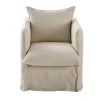 Maisons Du Monde Housses De Fauteuil Housse De Fauteuil En Lin Supérieur Beige