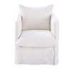 Maisons Du Monde Housses De Fauteuil Housse De Fauteuil En Lin Supérieur Blanc