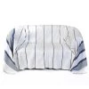Fouta Futée Housses De Canapé Jeté De Canapé Coton Fond Blanc Rayures Bleu 200 X 300