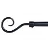 Wadiga Accessoires Rideaux Et Stores Tringle à Rideaux Extensible Métal Noir Spirale 120 à 210cm