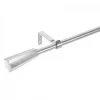 Wadiga Accessoires Rideaux Et Stores Tringle à Rideaux Extensible Pentagone Métal Argenté 122 à 211cm